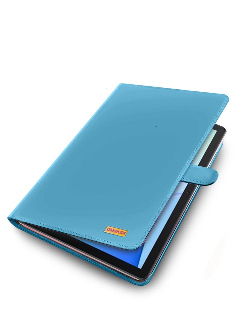 OMAKER Lenovo Tab M11 2024 (11 inch) PU Leather Magnetic Closure Flip Case Cover (TCFPSR) - Sea Green - Image 5