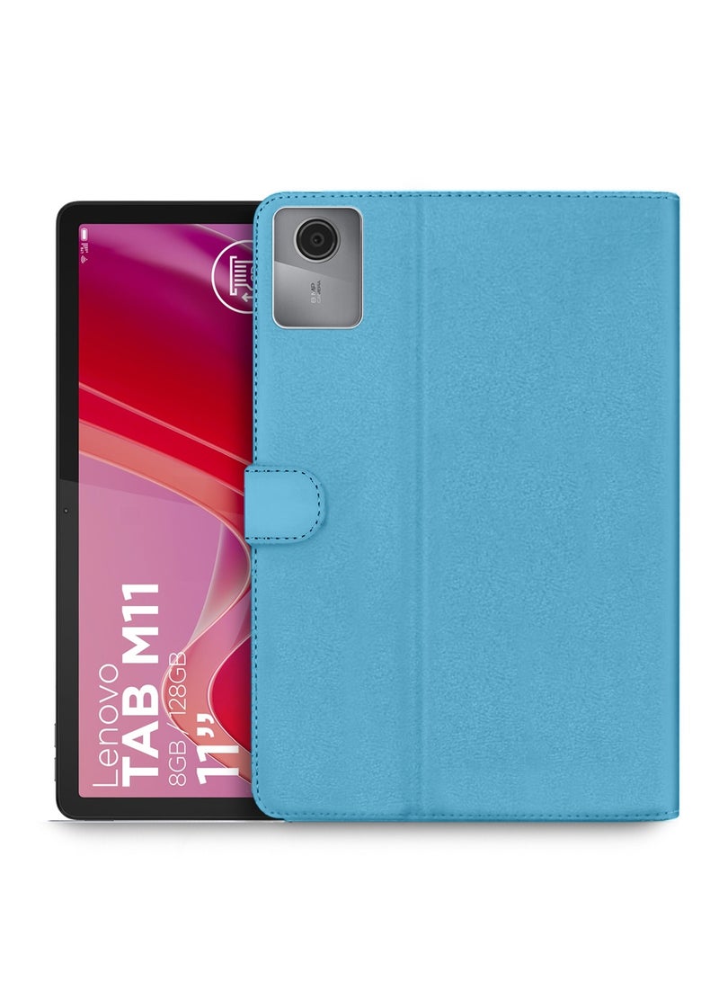 OMAKER Lenovo Tab M11 2024 (11 inch) PU Leather Magnetic Closure Flip Case Cover (TCFPSR) - Sea Green - Image 1