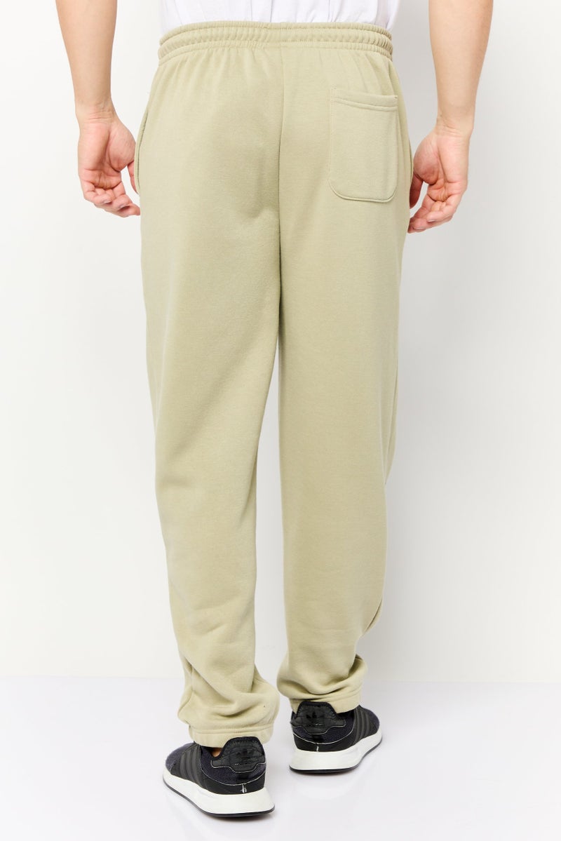 Algspar Men Regular Fit Graphic Print Jogger Pants, Light Olive - Image 4