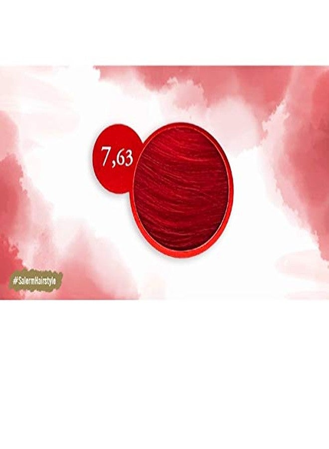 Salermvison Hair Coloring Cream #7.63 Golden Reddish Blonde, 2.3 Ounce / 75 Milliliter - Image 2