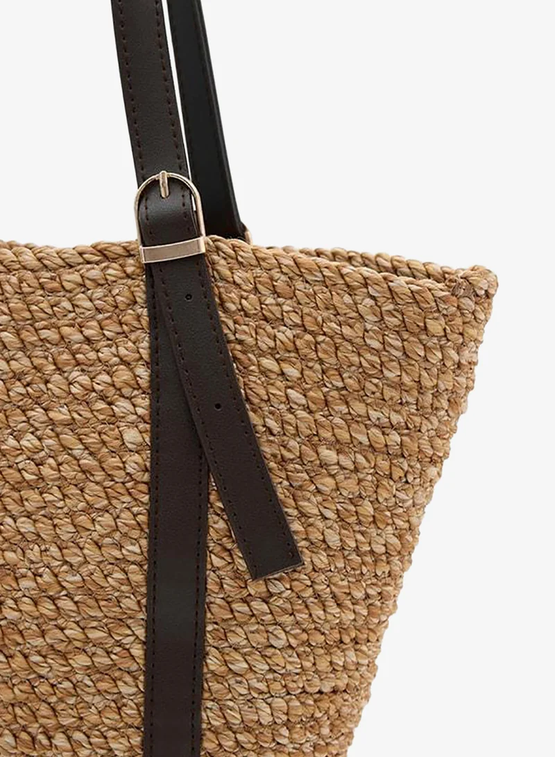 Shule Bags  Veneto Adjustable Strap Straw Shoulder Bag. for Women | Best Price UAE