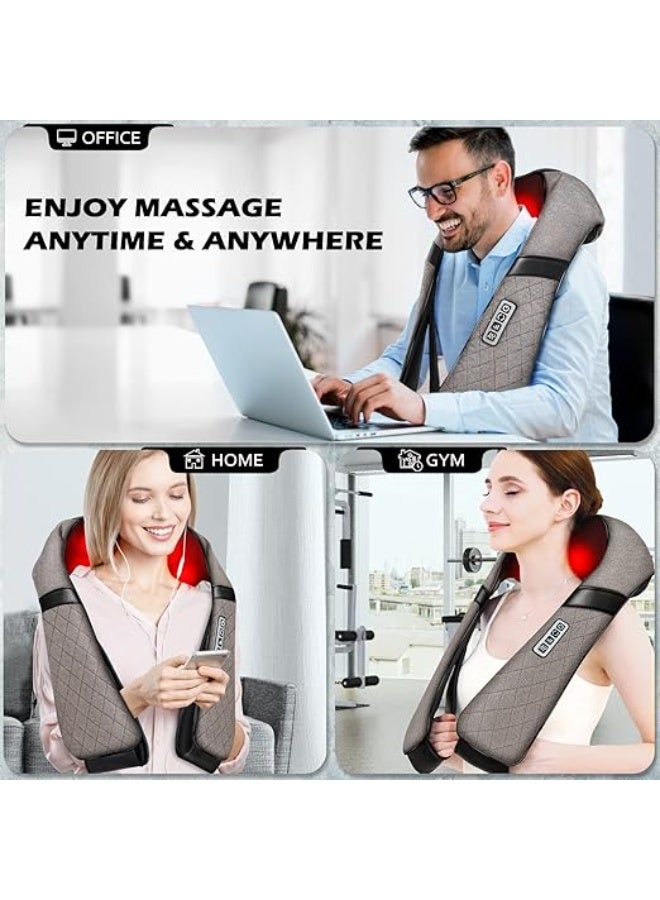 جهاز مساج للظهر كهربائي مع خاصية التسخين لتدليك العضلات العميق وتخفيف الآلام - Image 5