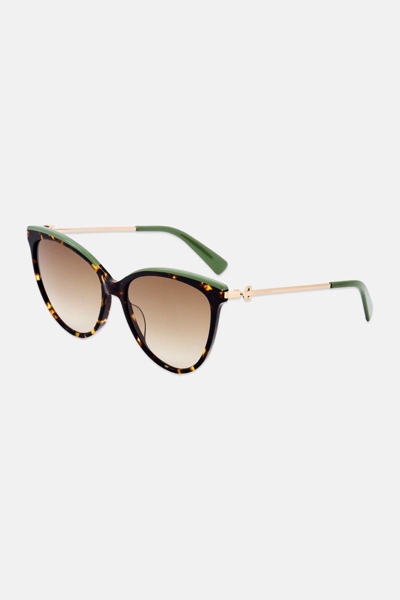 Longchamp Women LO675S Cat Eye Sunglasses, Havana - Image 3