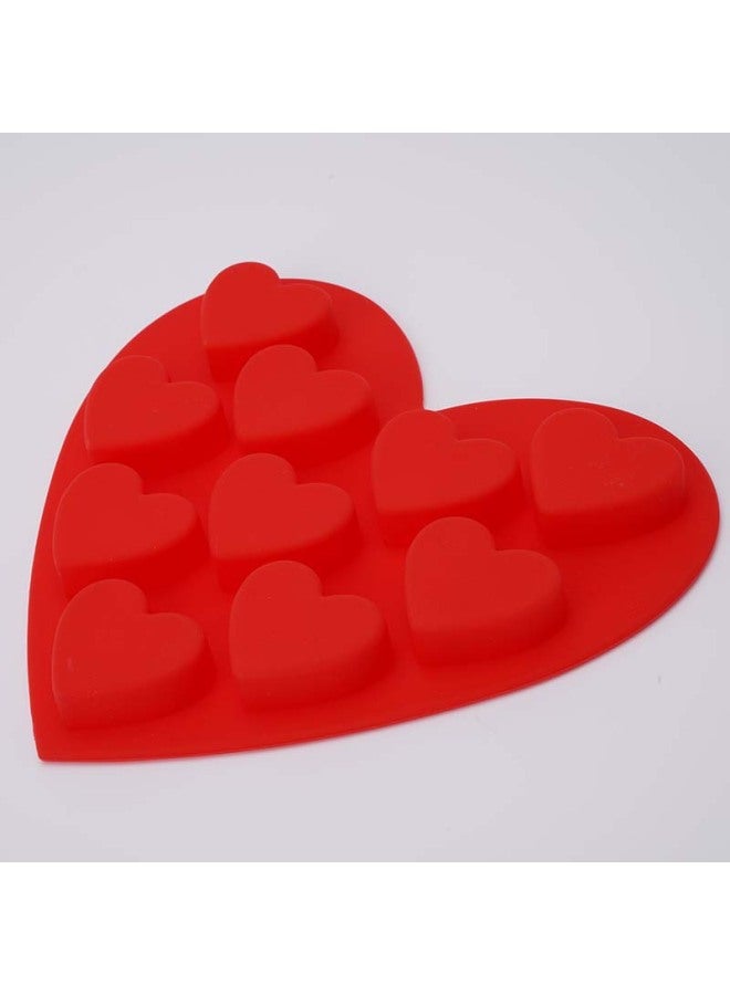 Modern Silicone Baking Mold Heart Shaped Chocolate Ice Cube Cake Mold For Oven Special Export Quality Kitchen Baking Tools-Color:Random - Image 2