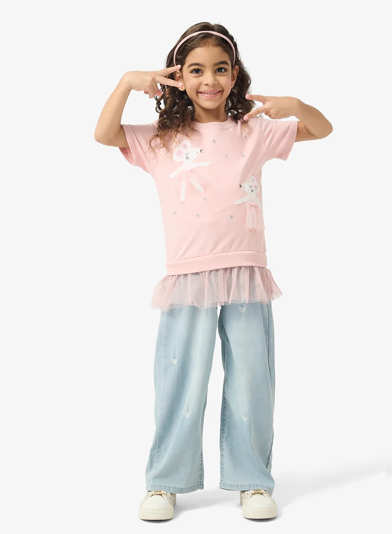 Pinata Light Blue Wide Leg Jean