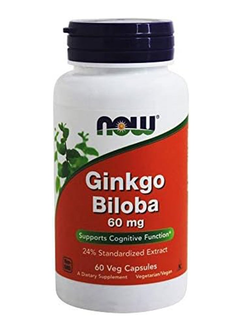 Now Ginkgo Biloba 60 Mg 60S