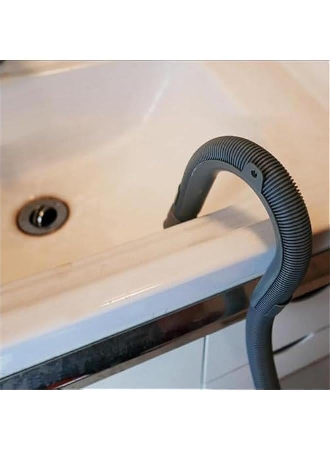 Generic 2Pcs Gray Clothes Washer Drain Hose Holder - U-Shape Washing Machine Drain Hose Hook Adapter | Clothes Washer Dishwasher Washing Machine Drain Hose Guide Mounting Bracket Replacement - Image 3