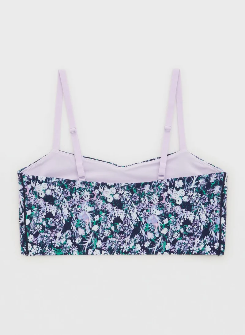 Aerie Floral Print Sports Bra