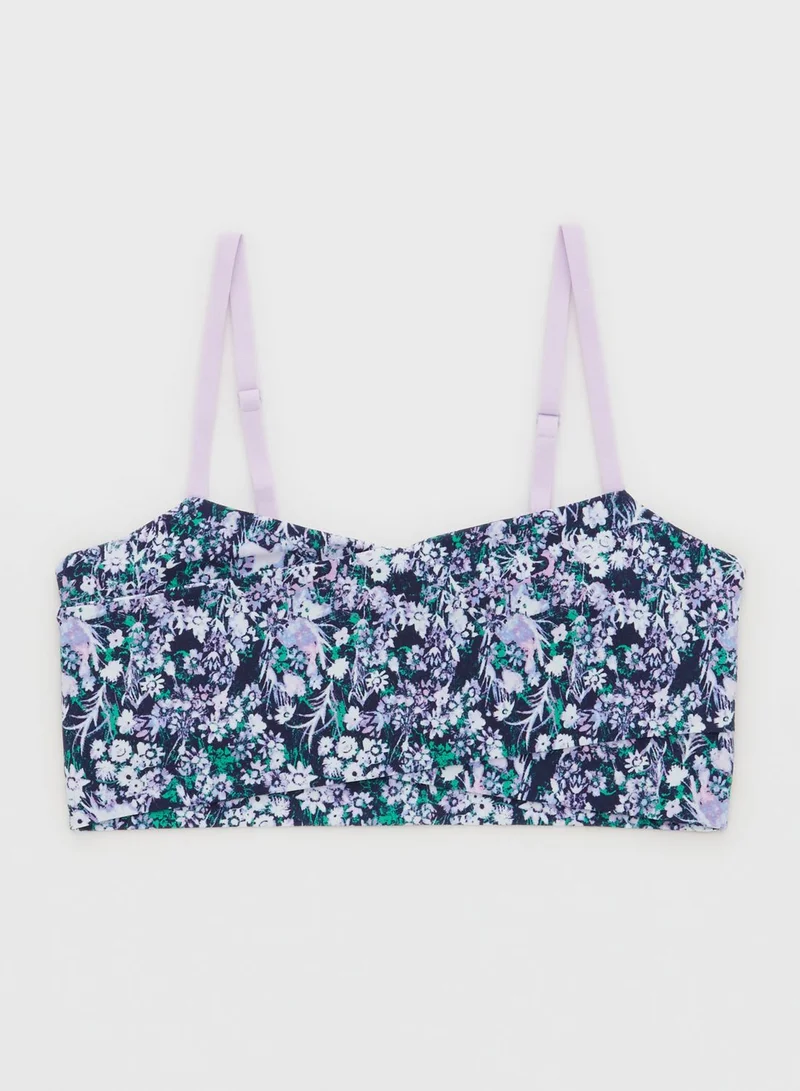 Aerie Floral Print Sports Bra