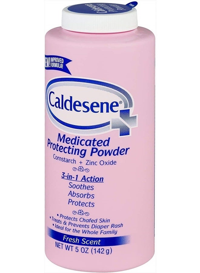Caldesene Medicated Protecting Powder with Zinc Oxide & Cornstarch-Talc Free, 5 Ounce (5 Pack) - Image 4