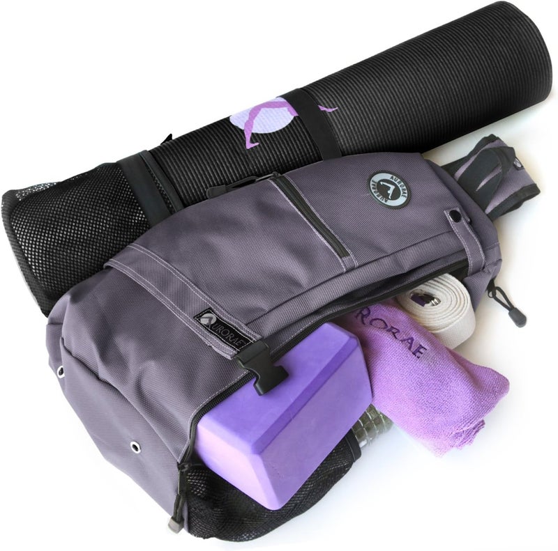 Aurorae Yoga Mat/Gym/Picklleball Cross-body Travel Sling Back Pack. Mat sold separately. - Image 5