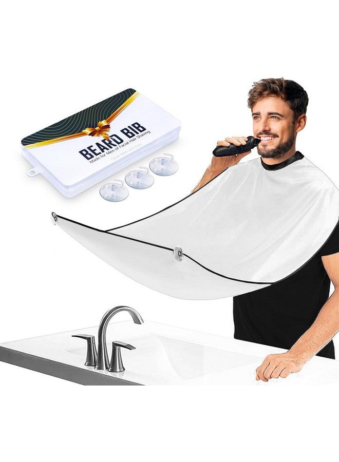 Leaflai Beard Bib Beard Apron Beard Hair Catcher For Men Shaving & Trimming Nonstick Waterproof Beard Cape Grooming Cloth With Suction Cups Birthday Gifts For Men Him Boyfriend - Image 2
