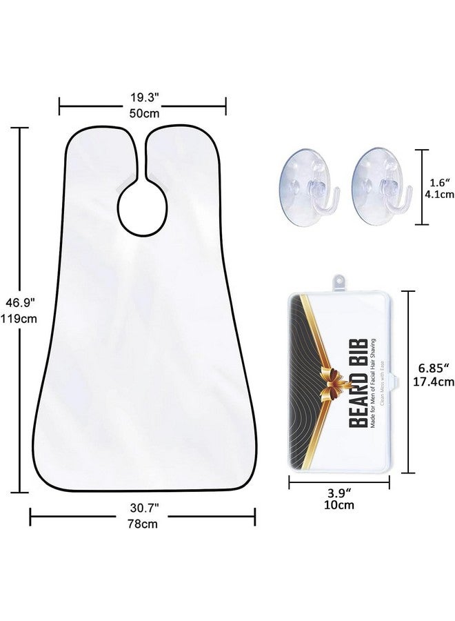 Leaflai Beard Bib Beard Apron Beard Hair Catcher For Men Shaving & Trimming Nonstick Waterproof Beard Cape Grooming Cloth With Suction Cups Birthday Gifts For Men Him Boyfriend - Image 3