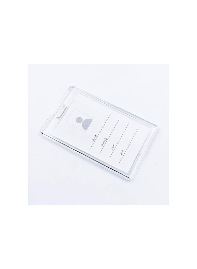 GGOOT ID Badge Card Holder Plastic Name Card Holder Pouchs for Office Conference Use Clear  - Image 2
