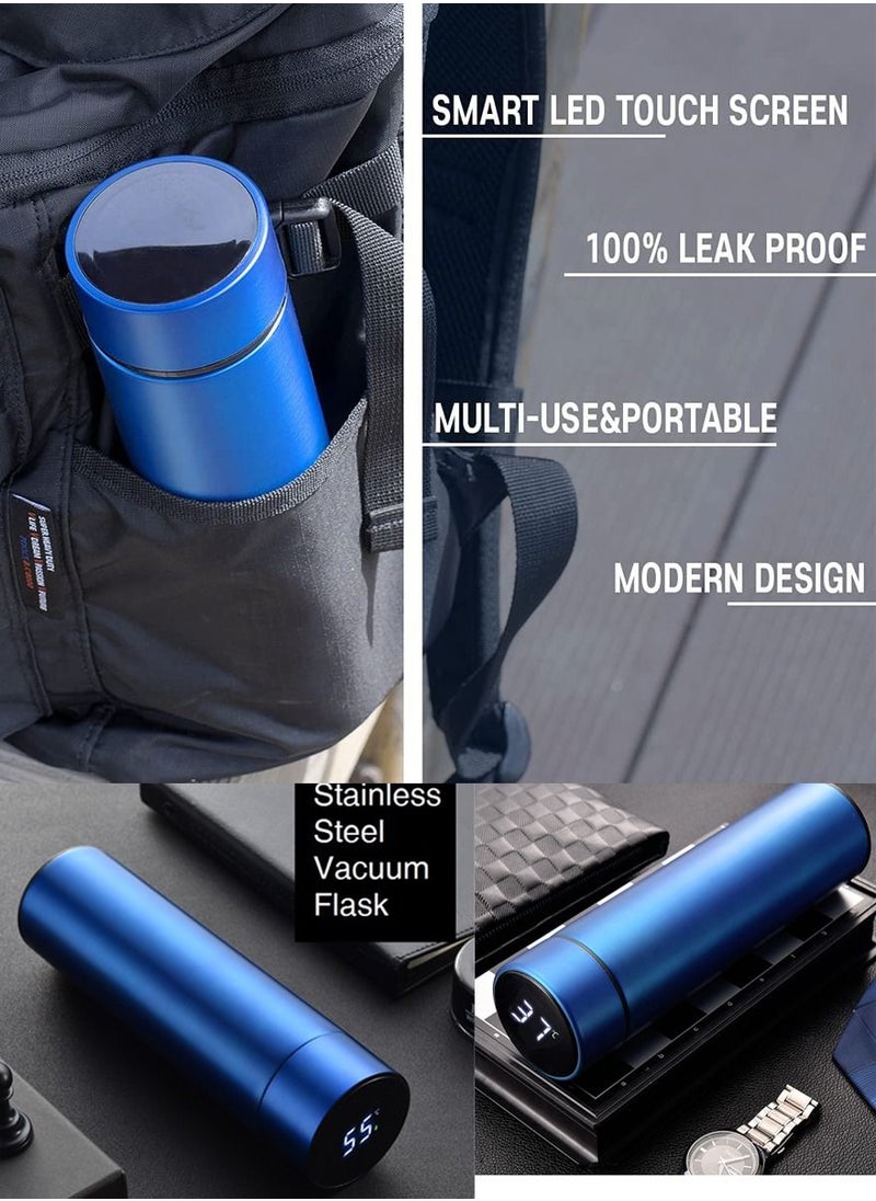 ISHWAZ - Smart Vacuum Flask And Water Bottle For Hot And Cold Drinks Keeps Your Drink Cold For 24 And Hot For 8 Hours With LED Temperature Display Stainless Steel Water Bottle Camping Flask - Image 1