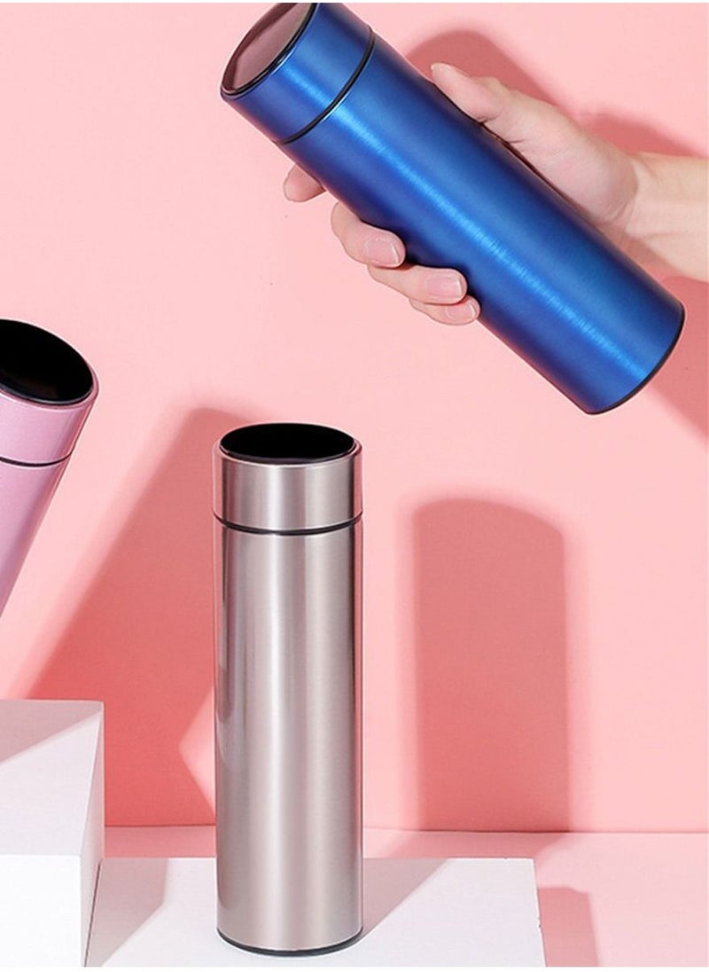 ISHWAZ - Smart Vacuum Flask And Water Bottle For Hot And Cold Drinks Keeps Your Drink Cold For 24 And Hot For 8 Hours With LED Temperature Display Stainless Steel Water Bottle Camping Flask - Image 1