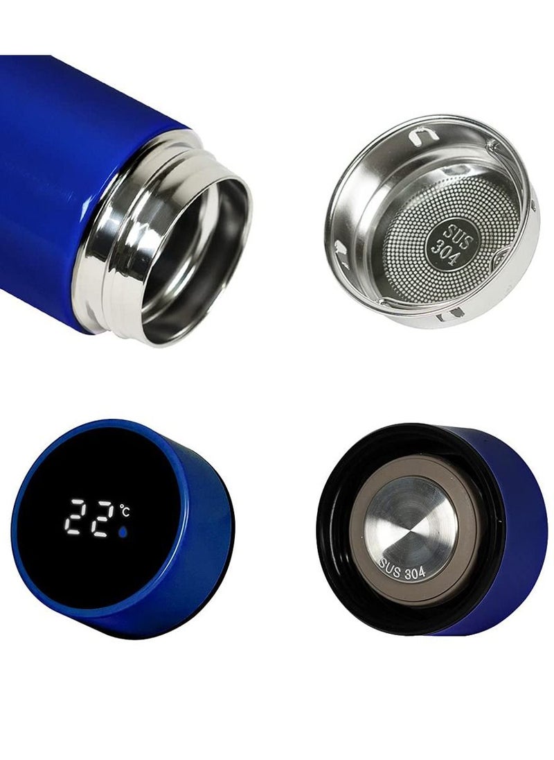 ISHWAZ - Smart Vacuum Flask And Water Bottle For Hot And Cold Drinks Keeps Your Drink Cold For 24 And Hot For 8 Hours With LED Temperature Display Stainless Steel Water Bottle Camping Flask - Image 1