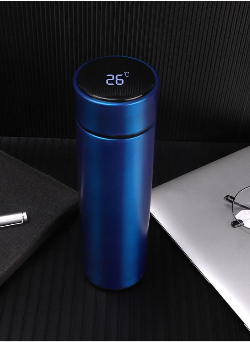 ISHWAZ - Smart Vacuum Flask And Water Bottle For Hot And Cold Drinks Keeps Your Drink Cold For 24 And Hot For 8 Hours With LED Temperature Display Stainless Steel Water Bottle Camping Flask - Image 1
