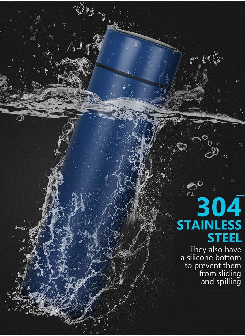 ISHWAZ - Smart Vacuum Flask And Water Bottle For Hot And Cold Drinks Keeps Your Drink Cold For 24 And Hot For 8 Hours With LED Temperature Display Stainless Steel Water Bottle Camping Flask - Image 1