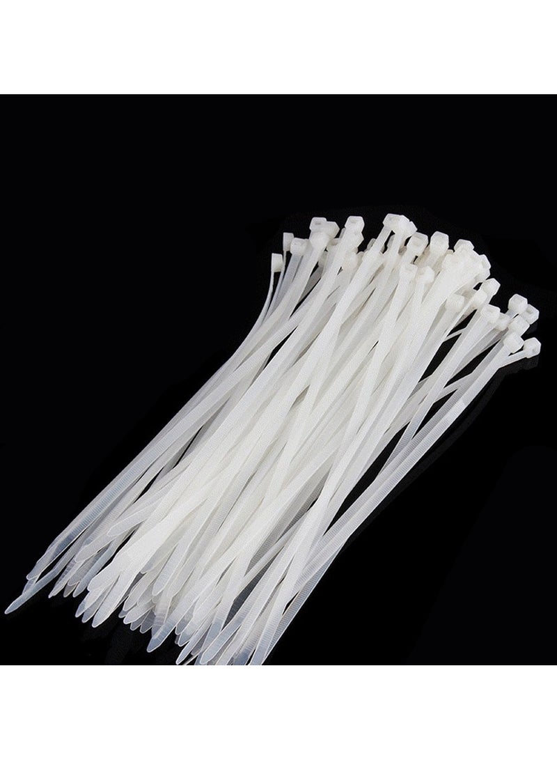 Loquat Durable Multi Purpose 100pcs White Nylon Zip Ties - Essential for Organizing, Securing  Fastening Needs - Image 2