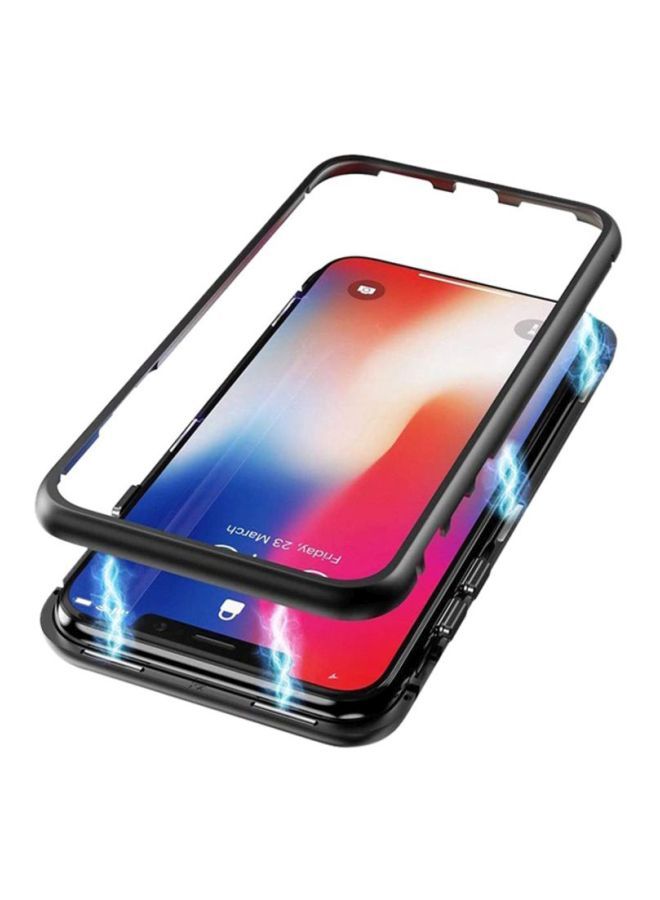 NIBEMINENT Magnetic Adsorption Case For Apple iPhone XS Clear/Black - Image 3
