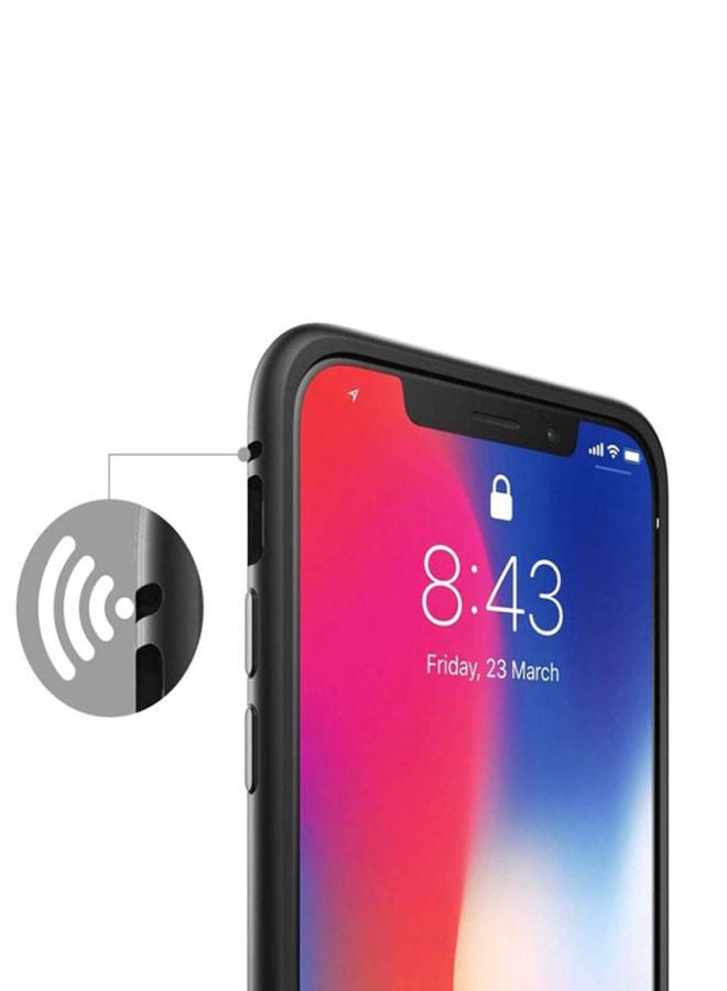 NIBEMINENT Magnetic Adsorption Case For Apple iPhone XS Clear/Black - Image 4
