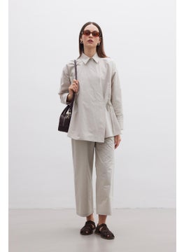 Manuka Double Breasted Closure Premium Shirt Stone  - Image 1