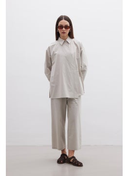 Manuka Double Breasted Closure Premium Shirt Stone  - Image 5