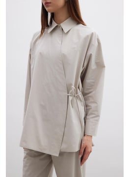 Manuka Double Breasted Closure Premium Shirt Stone  - Image 4