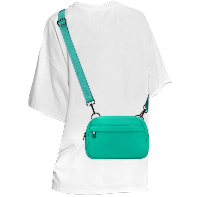MAXTOP Small Crossbody Bags for Women with Detachable Strap Fanny Packs for Women Sling Cross Body Purse for Travel Essentials Blackish Green - Image 1