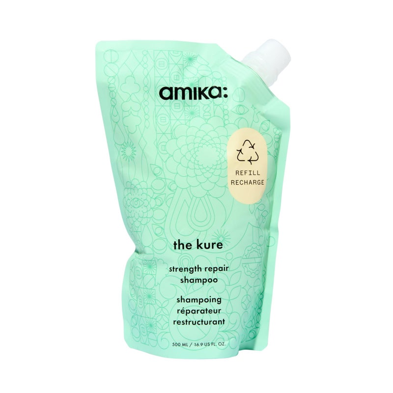 amika the kure strength repair shampoo, 500ml - Image 1