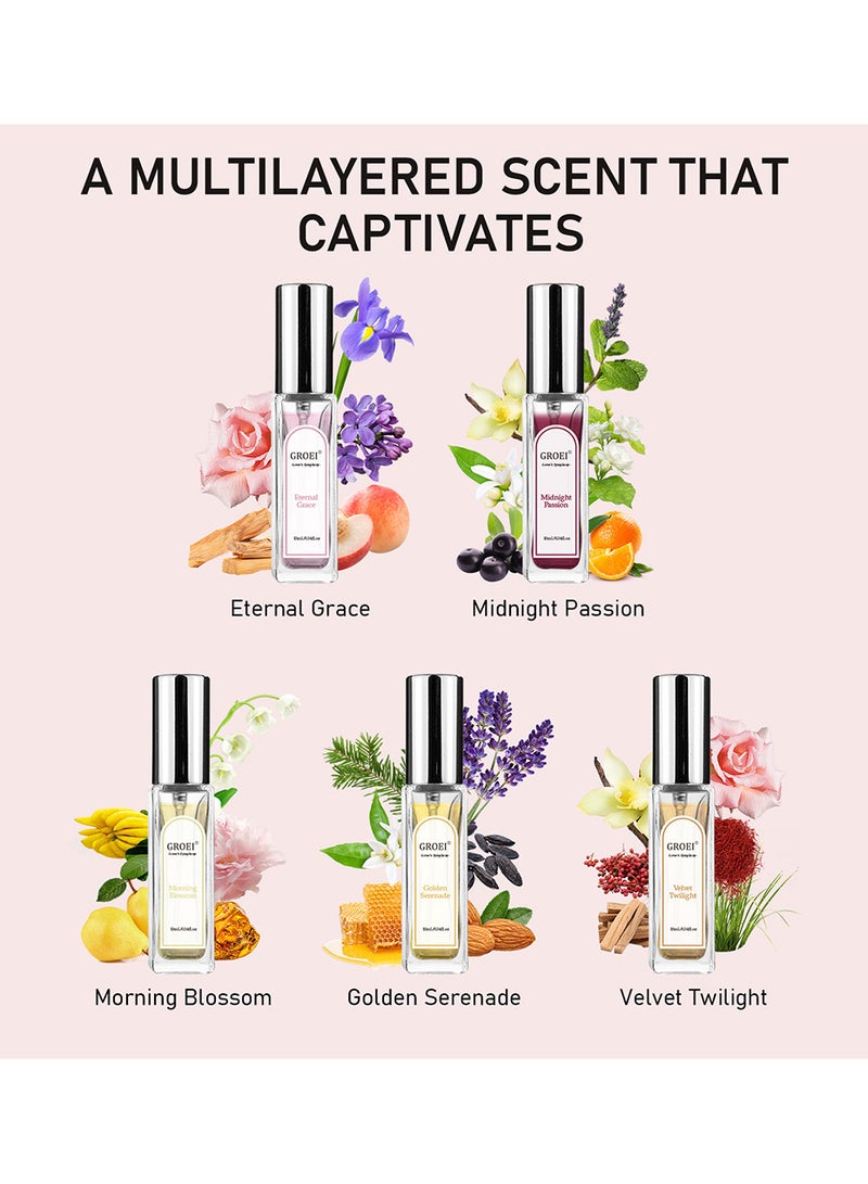 MissTiara Perfume Gift Set For Women, 5 Pcs Perfume Set Holiday Gifts for Her, Long-Lasting Fresh Floral Aromatic Fragrance,  Ladies Perfume Set For Dating,  Birthday, Gift To Girlfriend, Eau de Parfum For Women - Image 3