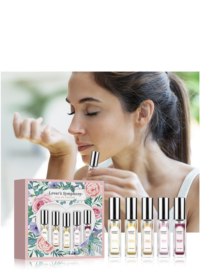 MissTiara Perfume Gift Set For Women, 5 Pcs Perfume Set Holiday Gifts for Her, Long-Lasting Fresh Floral Aromatic Fragrance,  Ladies Perfume Set For Dating,  Birthday, Gift To Girlfriend, Eau de Parfum For Women - Image 5