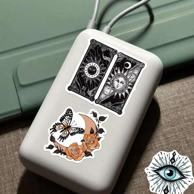 PIGBIT 50-Piece Medieval Cryptid Celestial Witch Sticker â€“ Vintage Astrology Witchy Stuff Decals for Laptops, Water Bottles, Journals, Witchcraft Party - Image 3