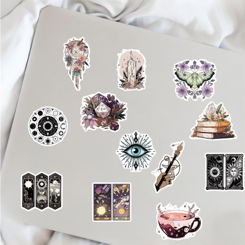 PIGBIT 50-Piece Medieval Cryptid Celestial Witch Sticker â€“ Vintage Astrology Witchy Stuff Decals for Laptops, Water Bottles, Journals, Witchcraft Party - Image 4