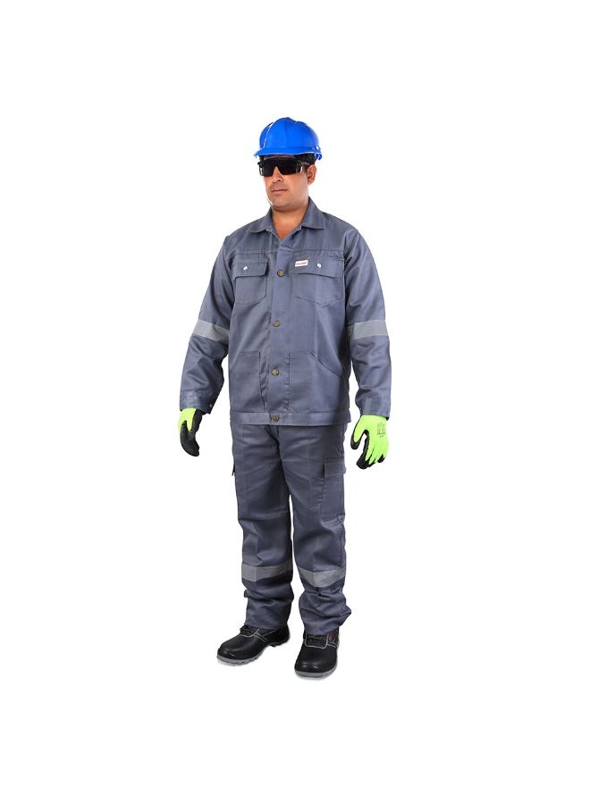 Vaultex SKO 190GSM Twill Pant & Shirt, Grey, XL - Image 1