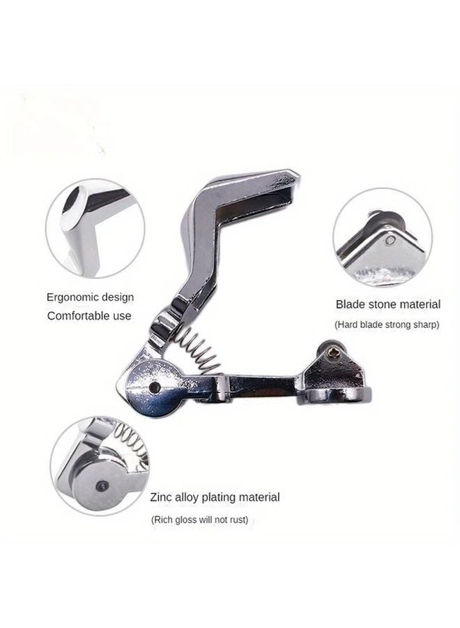 Manual Glass Tube And Rod Scriber Zinc Alloy Craft Laboratory Cutting Tool Silvery - Image 3