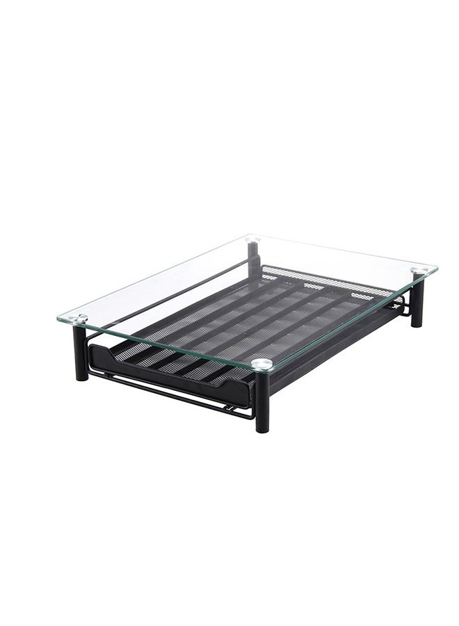 دائرة مربعة منظم أدراج حامل كبسولات القهوة بسعة 60 وعاء - لتخزين كبسولات نسبرسو مع سلال منزلقة لبار القهوة - صينية حامل كبسولات القهوة للمنزل والمطبخ والمكتب - Image 5