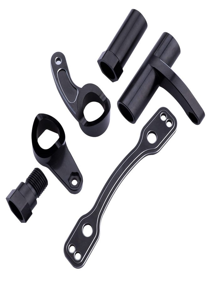 AllinRC Aluminum Steering Bell Crank Set Steering Rack Servo Saver Complete for Arrma 1/8 Kraton/Notorious/Mojave/Felony Infraction/Outcast/Typhon 6S BLX Upgrades Parts (Black) - Image 4