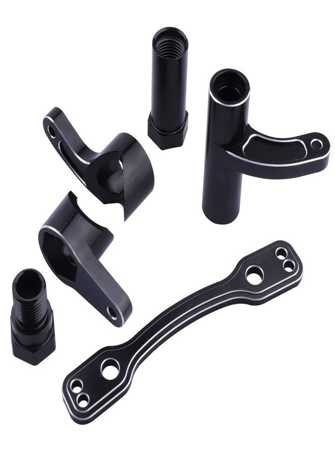 AllinRC Aluminum Steering Bell Crank Set Steering Rack Servo Saver Complete for Arrma 1/8 Kraton/Notorious/Mojave/Felony Infraction/Outcast/Typhon 6S BLX Upgrades Parts (Black) - Image 5