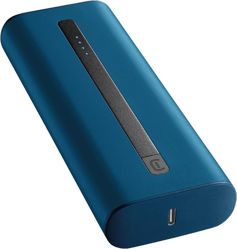 Cellularline Power Bank THUNDER 20000, 20000 mAh, Blue - Image 1