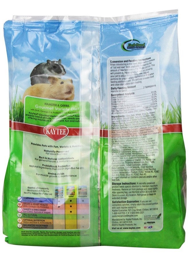 (عبوة من 3 قطع) طعام الهامستر والجربوع من Kaytee Fiesta، 2.5 رطل لكل عبوة