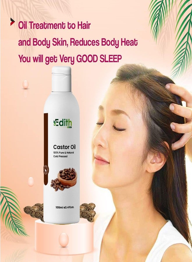 Edith Naturals Organic Castor Oil - Cold Pressed, Hexane Free, Moisturizing and Nourishing Oil for Hair, Skin, and Nails - 100% Pure and Natural-100 ml - Image 5