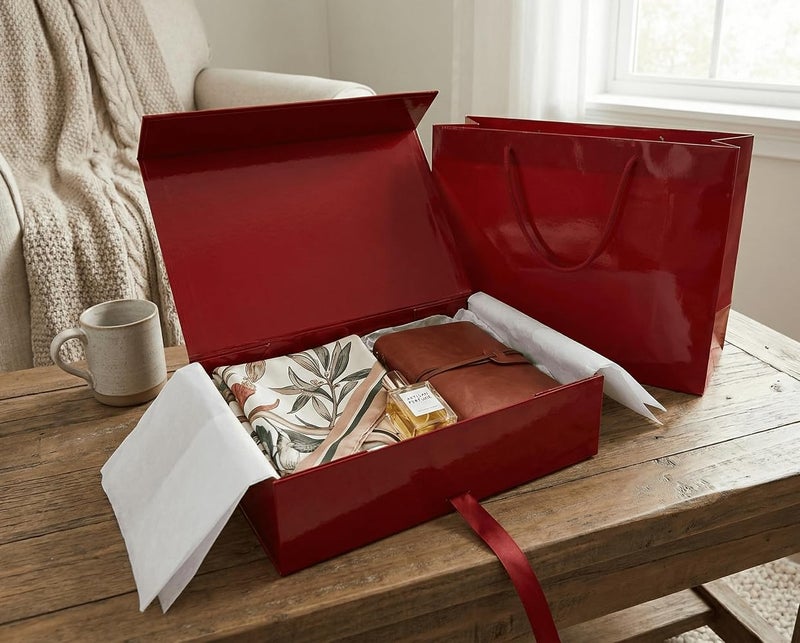 HYFY Gift boxes & Bags Red - Image 4