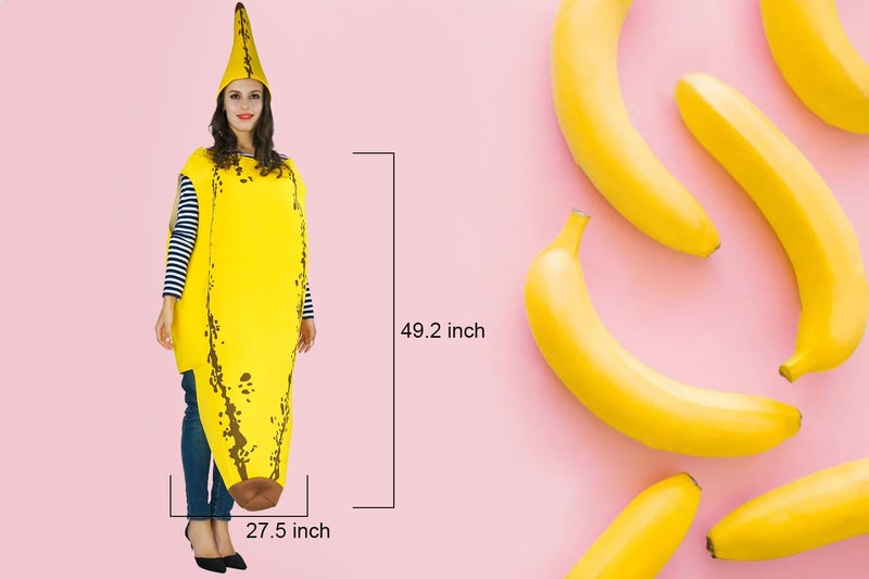 KalcyKizz Adult's Banana Costumes Onesize - Image 3