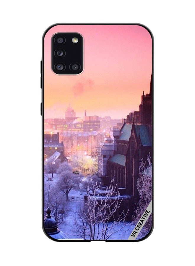 VR CREATIVE Protective Case Cover For Samsung Galaxy A31 Quebec Winter Design Multicolour - Image 1