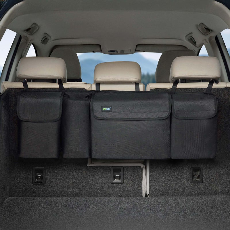 JOYSKY Trunk Hanging Organizer Backseat Trunk Organizer for SUV Truck MPV Large Capacity Vehicle Storage Bag with Upgraded HighDensity Fabric Space Saving Car Accessories Interior