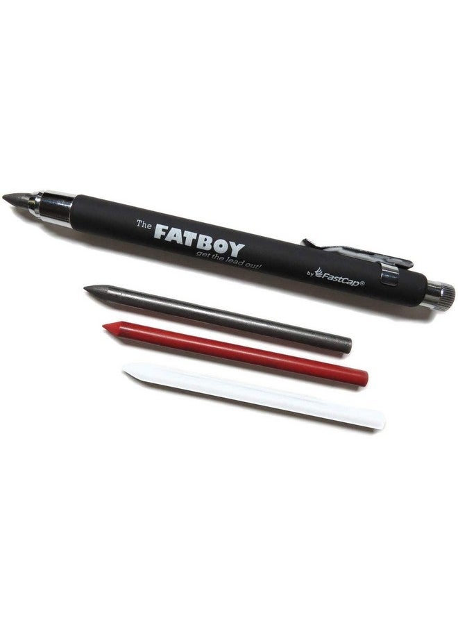 Fastcap Fatboy Mechanical Carpenter Pencil With Eraser & Clip - Perfect For Architecture Supplies And Construction Tools For Home Improvement - 5.5 Mm Lead - 80768 - Image 1