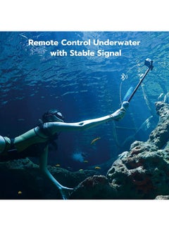 TELESIN 33inch Underwater Selfie Stick, with Bluetooth Remote Control, Waterproof & Extendable, 1 Hour Charging Time, 21 Hours Shooting for Diving Surfing Snorkeling, for Gopro Hero 12 11 10 9 8  - Image 2