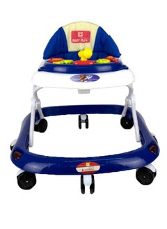 Baby Plus Baby Walker Kids Activity Rattle Toys For Babies Cycle-Adjustable Height-thick-safe & comfortable Seat-Rotatable Wheel-Music Button- (Blue)